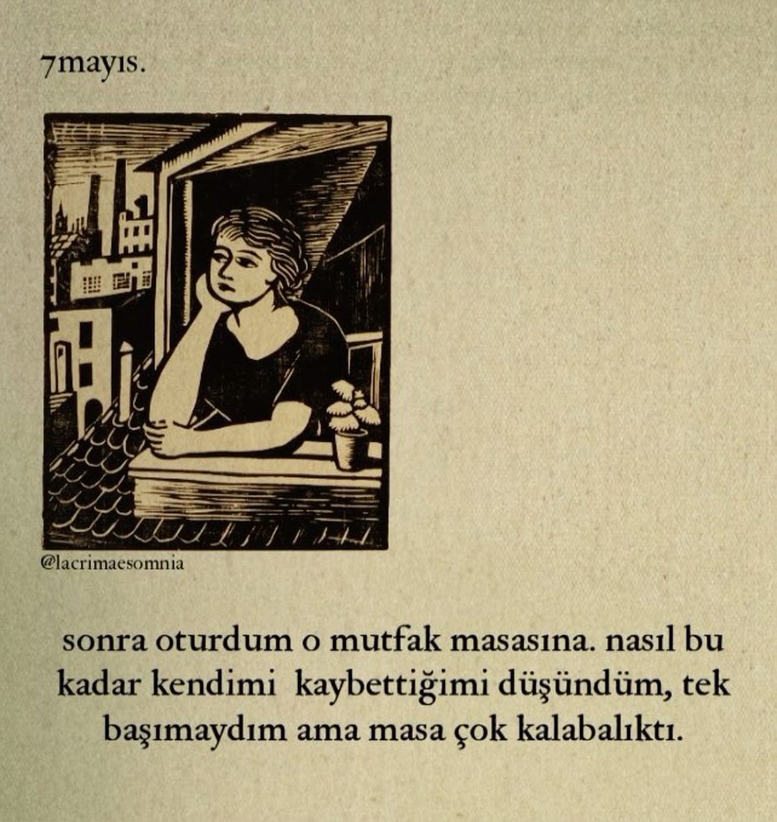 Tek başımaydım ama masa çok kalabalıktı