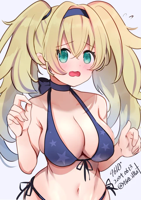 水着ガンビーちゃん(+15分)#艦これ版深夜の真剣お絵描き60分一本勝負#艦これ版真剣お絵描き60分一本勝負_20240613 