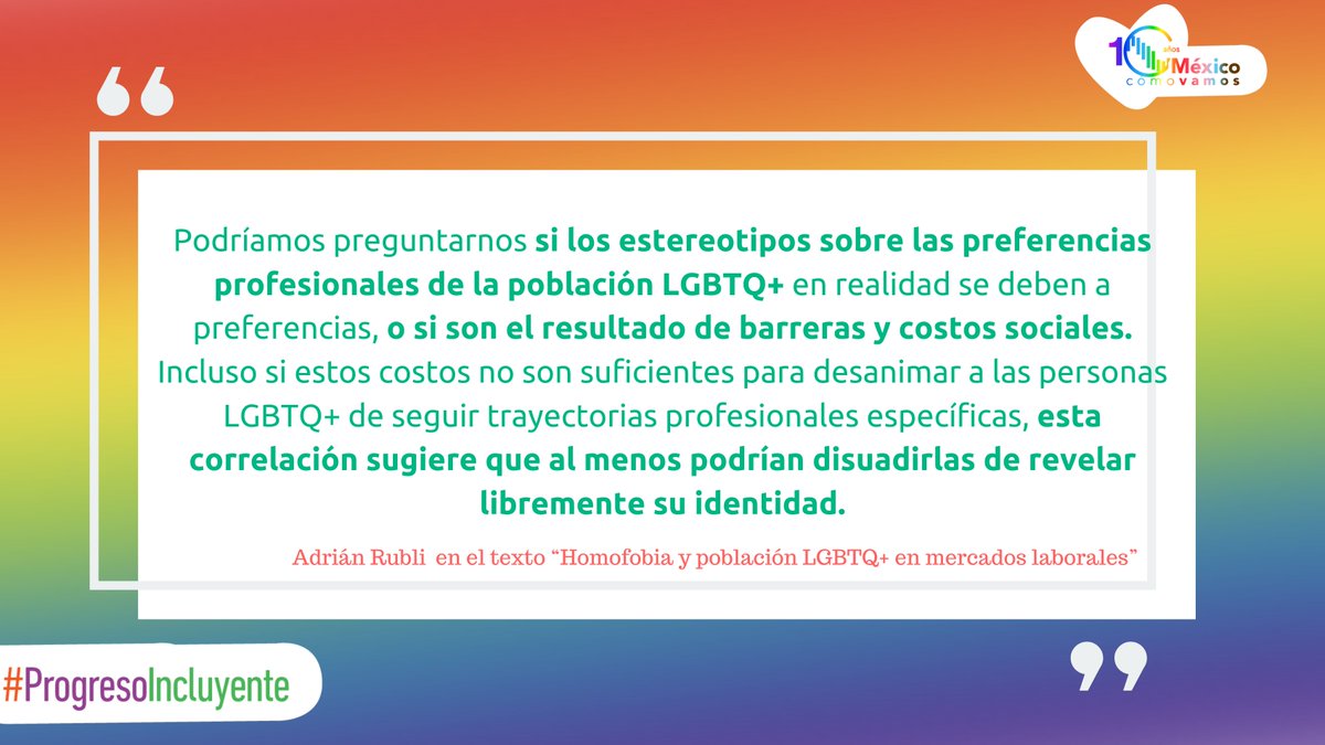 México, ¿cómo vamos? (@mexicocomovamos) on Twitter photo 📢El nivel de homofobia en distintos sectores laborales se correlaciona fuertemente con la presencia de personas LGBTQ+, invitando a reflexionar sobre barreras sociales y la necesidad de soluciones para generar un piso parejo para todxs. ✍️<a href="/AdrianRubli/">Adrian Rubli</a>
🗞️ bit.ly/BlogMCV0102 📢El nivel de homofobia en distintos sectores laborales se correlaciona fuertemente con la presencia de personas LGBTQ+, invitando a reflexionar sobre barreras sociales y la necesidad de soluciones para generar un piso parejo para todxs. ✍️<a href="/AdrianRubli/">Adrian Rubli</a>
🗞️ bit.ly/BlogMCV0102