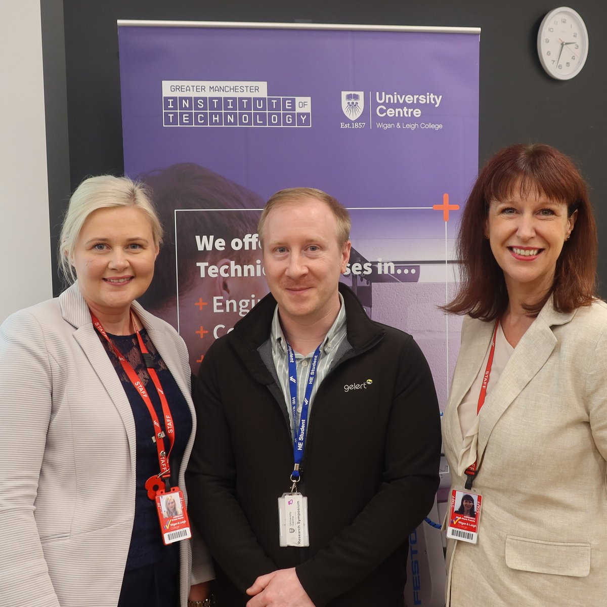 Two inaugural awards were also handed out at the symposium. Congratulations to Level 5 HND Mechanical Engineering student, Hannah Wilkinson who won the fantasy research project. 

And BSc (Hons) Computing student, Chris Allen won the <a href="/GMInstituteTech/">Greater Manchester Institute of Technology</a> Student of the Year Award.