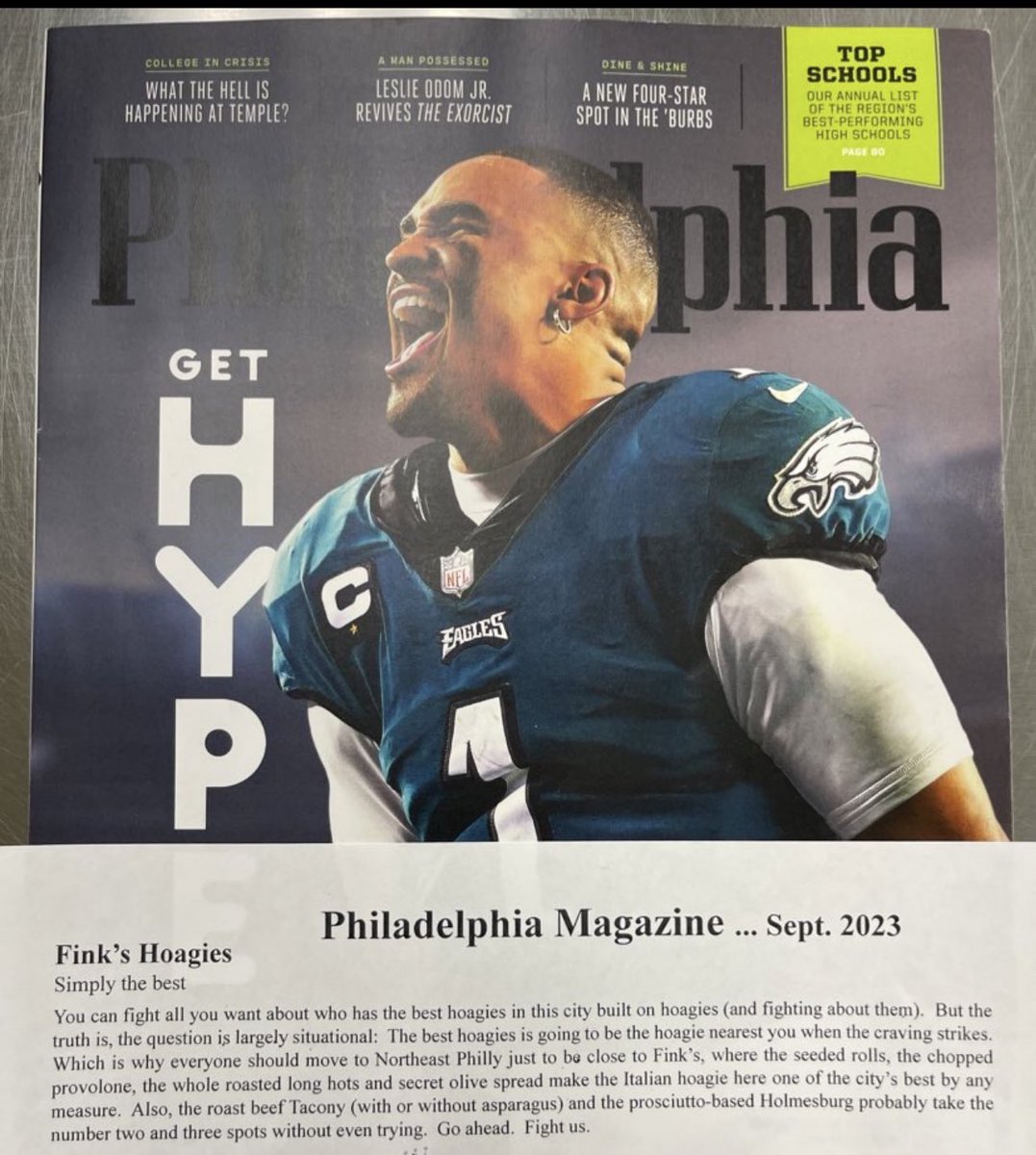 PhillyFink's tweet photo. Contest ends on Saturday! 

If you can find it in your heart to vote for Fink’s for ‘Best Deli’ it would be deeply appreciated! Thank you! 

https://t.co/uAsk8DjlFX https://t.co/m0N8D5oEAi