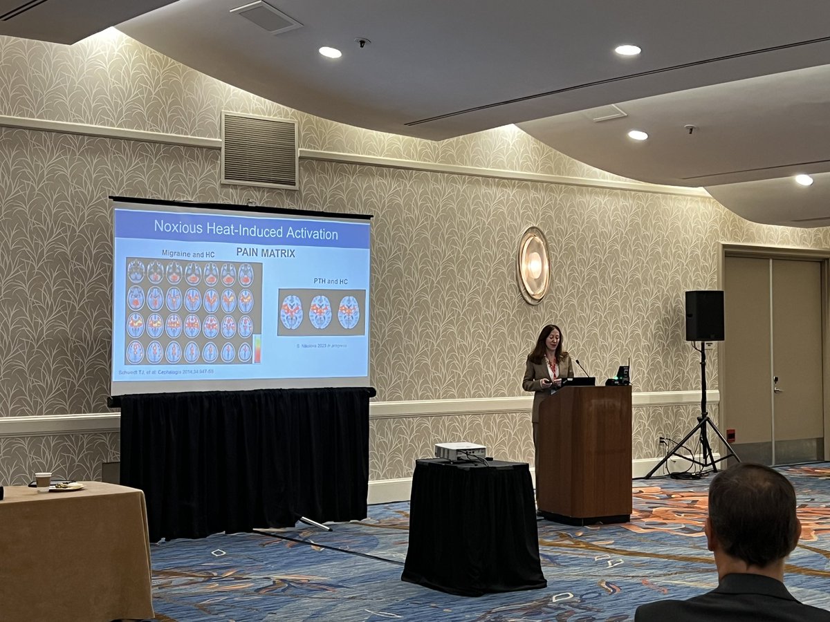 <a href="/chongcd1/">Catherine Chong, PhD</a> in the basic science professional development pre course <a href="/ahsheadache/">American Headache Society</a> telling us all about her brilliant research #ahs24
