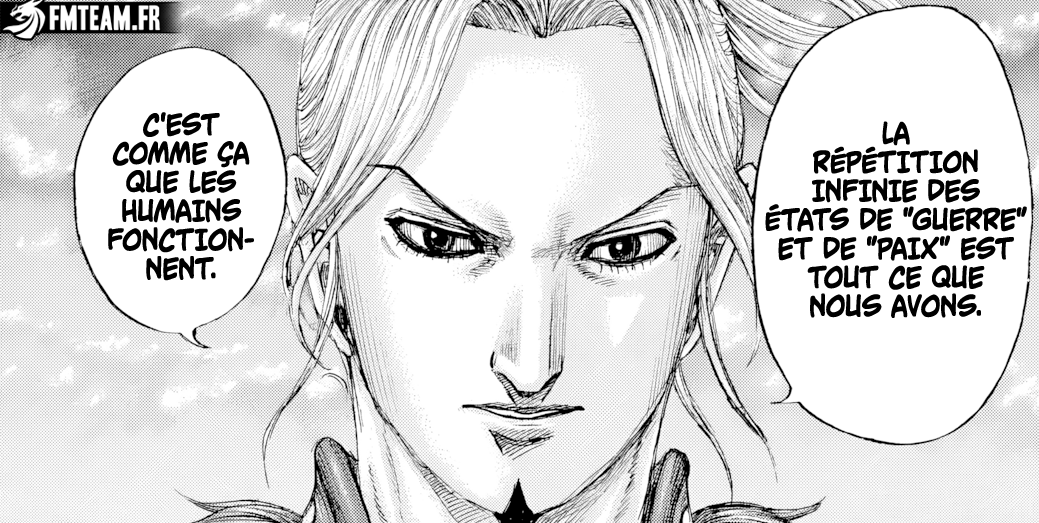 stanerbtw's tweet photo. #KINGDOM799

Chapitre vraiment cool ça fait du bien,

C'était de la parlote, mais de la parlote intéressante, vraiment dans ce manga autant montrer les dialogues de l'ennemi ça rend la perception des choses encore moins manichéennes j'aime tellement, https://t.co/CT2vKpGK1M