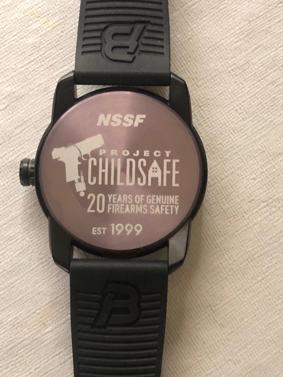 NSSF's tweet photo. In support of NSSF’s @projchildsafe, bid at @GunBroker on a limited-edition @brazensports Watch with engraved Project ChildSafe 20th Anniversary case back. The auction ends June 18.
https://t.co/lvANpYGSt0
#auction #projectchildsafe https://t.co/E1zUZgNols