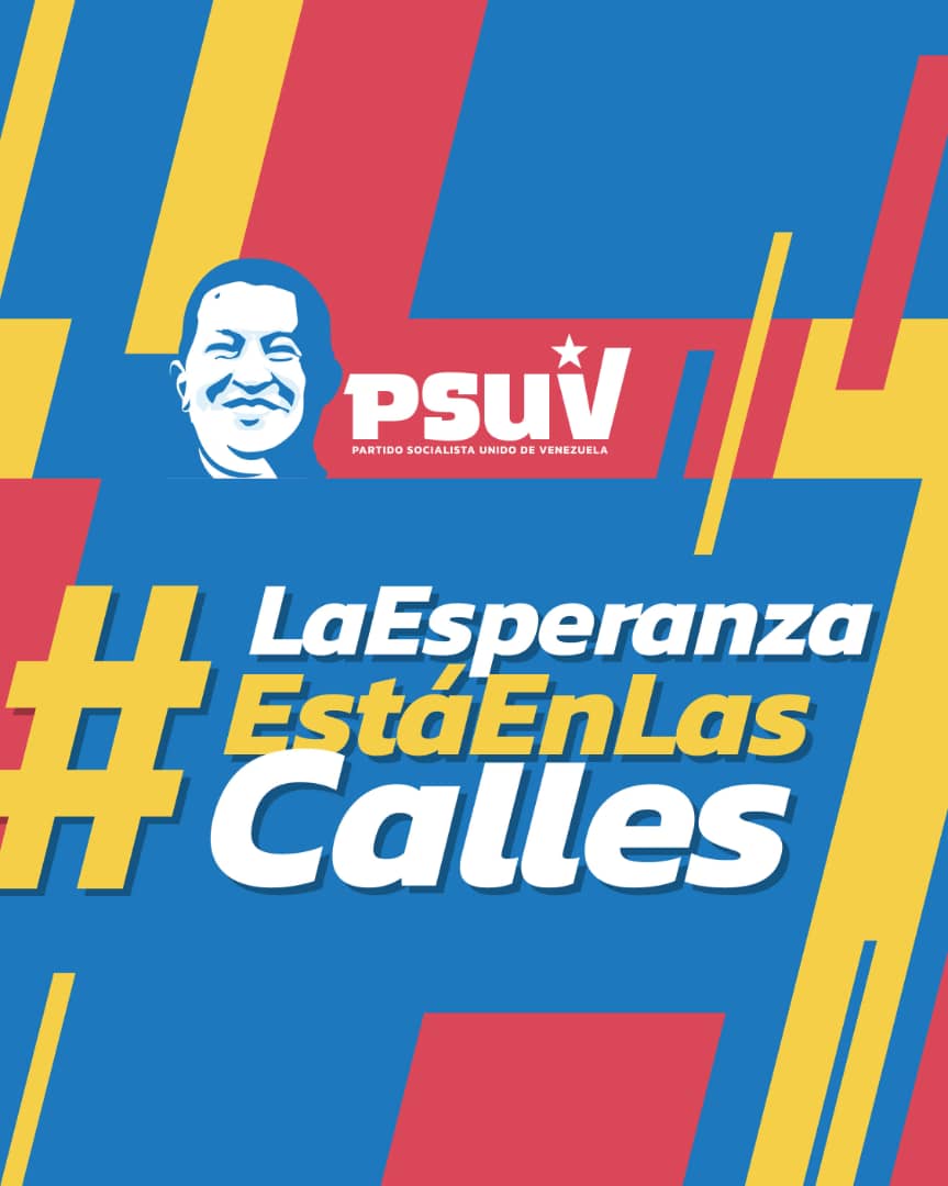PartidoPSUV's tweet photo. Somos un pueblo digno, de amor y esperanza, que no se rinde ni se rendirá jamás ante los que pretenden llenar nuevamente las calles de violencia. Venezuela quiere paz y esa paz solo es posible con el presidente Nicolás Maduro.
#LaEsperanzaEstaEnLasCalles https://t.co/aXDdxyPdCQ