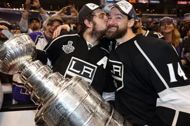 britlovesmusic's tweet photo. Happy 10 year anniversary of the end of one of the most BONKERS Stanley Cup runs. Three Game 7 wins on the road, only the 4th team in NHL history to win a series after being down 3-0, multiple double overtime games in the Final…just pure madness. 🏆🏆 #GoKingsGo #ItWas3to0 https://t.co/WzNqAMj8hQ