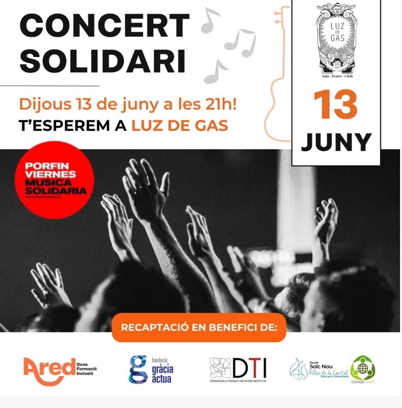 montse_barcelo's tweet photo. Encara queden entrades pel concert solidari d’avui @fundacioared ballem? @juditmasco @peixco @EvaVilaMassanas @lorecorfas @danielafreund @Estrell67715016 @mireiagarciaroc @gloriaoliver74 @1971Pe #SomAred https://t.co/yPdOpszhr3