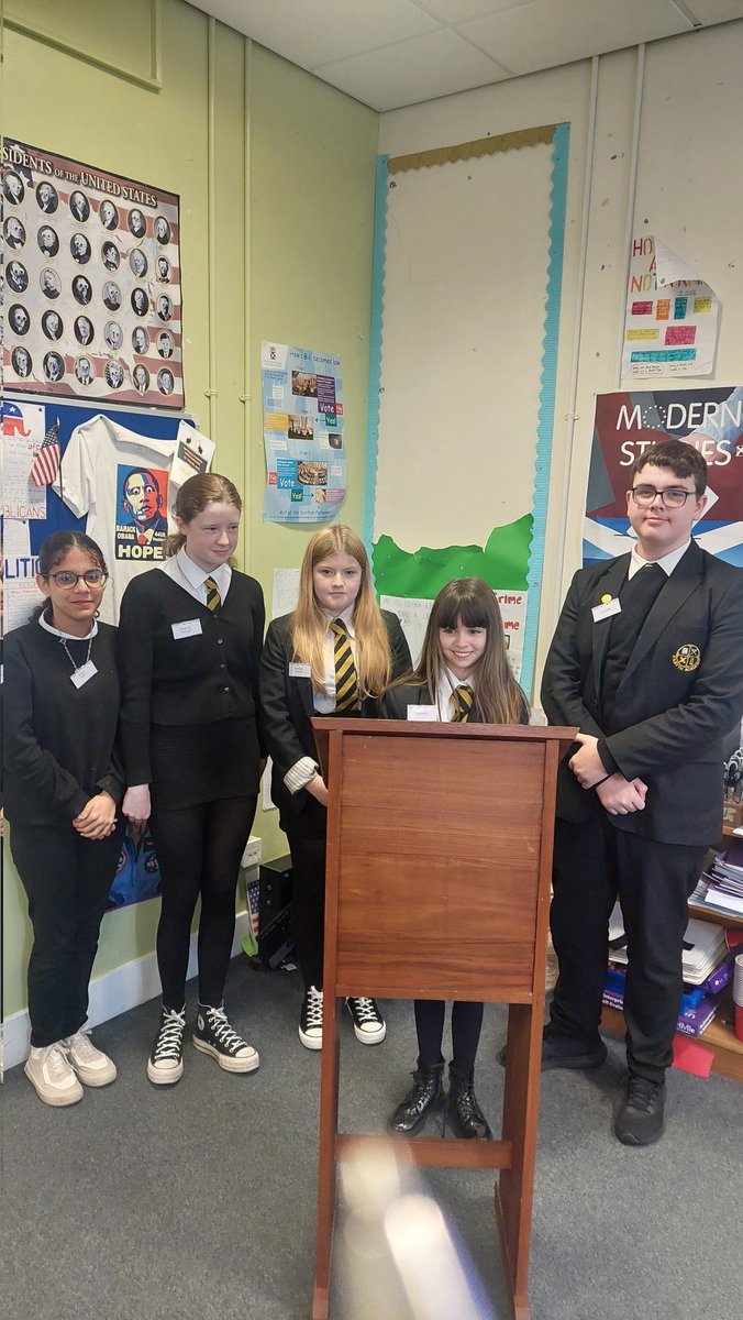 KAhumanities's tweet image. Congratulations to the winning party elected by the new S3s this morning. The Scottish Thistle Party. Fantastic speeches from all the candidates. @KilsythAcademy @MissCraigMod