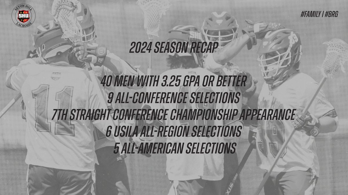 SetonHillLax's tweet photo. 2024 Recap

#Family | #BRG https://t.co/yZXoGzDkPW