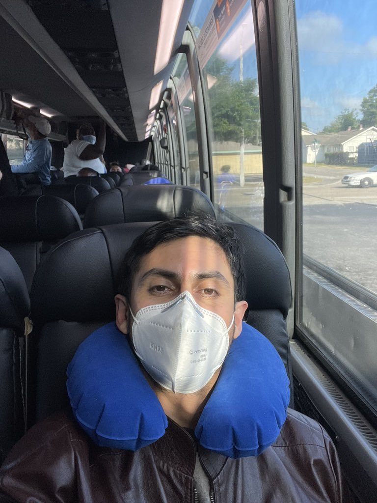 DPlazaSaez's tweet photo. Still on my way to #ASMicrobe 🇺🇸!! 😮‍💨

My enthusiasm doesn’t decay after 3 flight cancellations from Miami yesterday ✈️ due to flood warnings !! 🚨 🌧️ 

See you in a few hours after my 2nd bus arrives 🚌!! 

 #ASMMicrobe  #ASMmicrobe2024 #ASMicrobe24 #ASMicrobe2024 https://t.co/6kVrfaIWVn