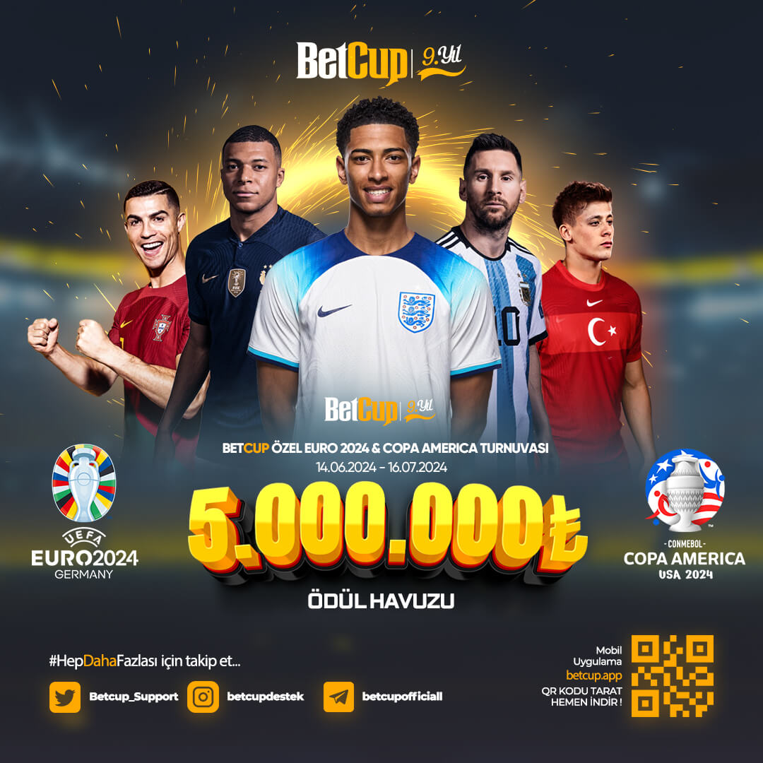 _Betcup_ADS's tweet photo. 🏆 #Betcup ile Kazanmaya Hazır Mısınız?

⚽️ Spor Tutkunlarına Özel, 5.000.000 Ödül Havuzlu 
Euro2024 &amp; CopaAmerica Turnuvası Başlıyor! 💰

🔔 Detaylar için: https://t.co/Of8XedSNEK https://t.co/rJg9XUb9hP