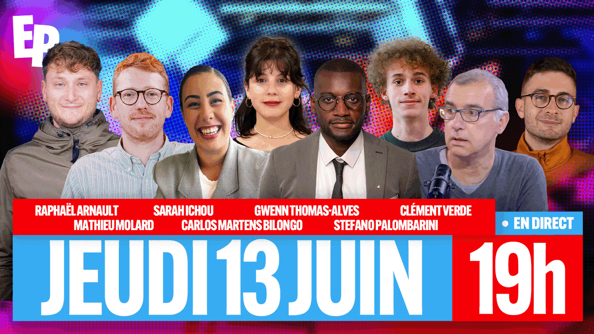 FranceInsoumise's tweet photo. Rendez-vous à 19h pour suivre l'Émission Populaire de la semaine animée par Julie Maury !
✅️ Pour voir l'émission : https://t.co/VBUprxDmpr https://t.co/gZhSAGRSWA