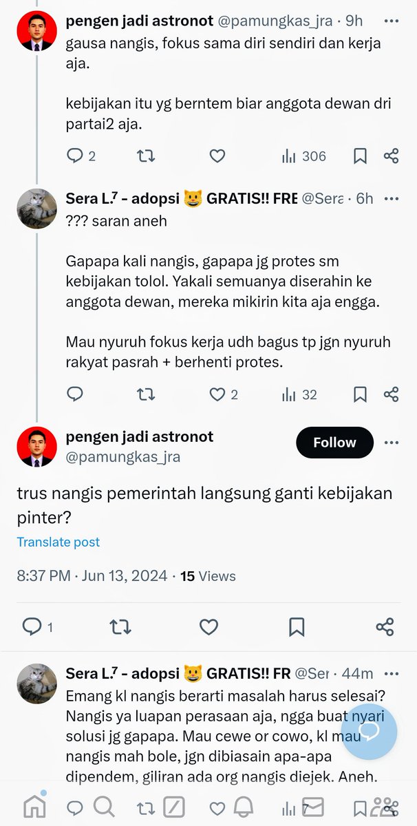 Sera9292's tweet photo. @anhtiss Contoh cowo yg suka ngesaltyin org nangis: https://t.co/tLPpAnk24n