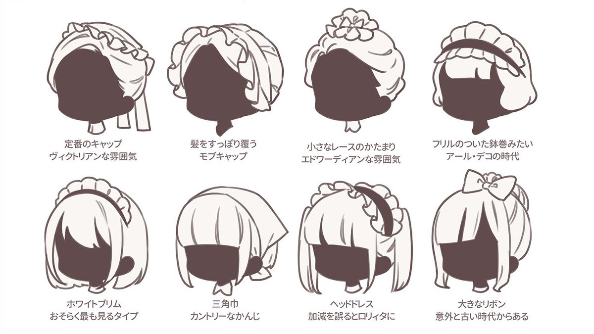 palmie_oekaki's tweet photo. メイドさんのヘッドドレスについてまとめました✨
https://t.co/b2dGK6jIAa https://t.co/pXmVnDzXlq