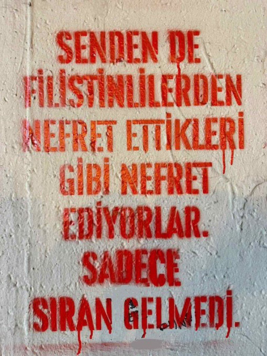 Senden Filistinliler’den nefret ettikleri gibi nefret ediyorlar. Sıran gelmedi değil, çoktan geldi ama senin Recep Tayyip Erdoğan’ın var ve şimdilik ona güç yetiremiyorlar. Bütün mevzu bu.