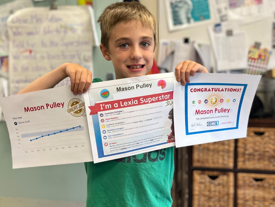 Look at Mason's achievement over the course of this year!  With hard work, determination, &amp; commitment, he is above grade level with reading, thanks to Lexia Core 5!  Way to go! 🎉📚🐊🌟@lexialearning <a href="/toddawender/">Todd Awender</a> <a href="/cmills_gecdsb/">Chris Mills</a> <a href="/gecdsbpro/">GECDSB PR</a>