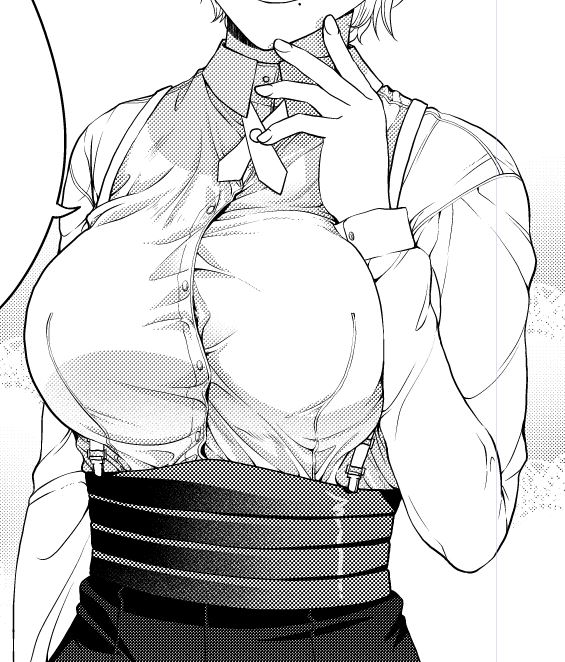 服の皺描くの楽しくなってきた(上手くなってるとは言っていない) 