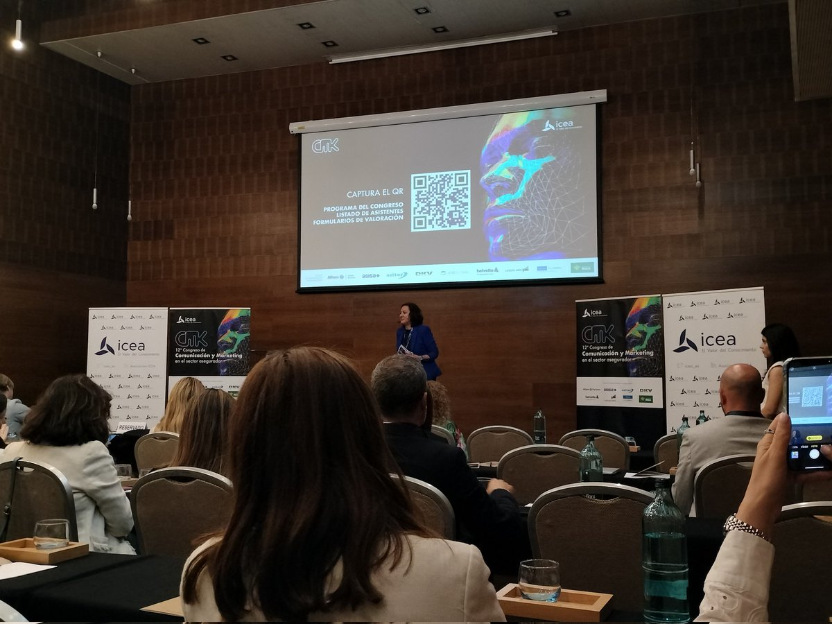 Interesante jornada en el XII Congreso de Comunicación y Marketing en el sector asegurador de <a href="/icea_es/">Asociación ICEA</a>. Buenos ponentes y debates sobre ecosistemas, innovación, digitalización... #CMK_ICEA