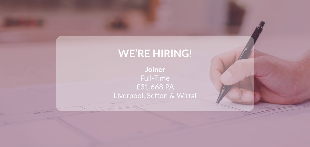 prima_grp's tweet photo. We're Hiring | Joiner 📢

As a Joiner, you will complete all repair and improvement work safely, efficiently and to the client’s satisfaction. You should be customer-focused and take pride in the quality of your work.

Find out more: https://t.co/E4cr2SfmAL https://t.co/dVxItv3z9d