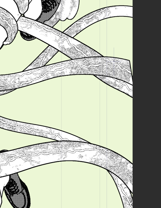 1時間半ほど触手ばかり描いて少し気持ち悪くなってしまいました。。 