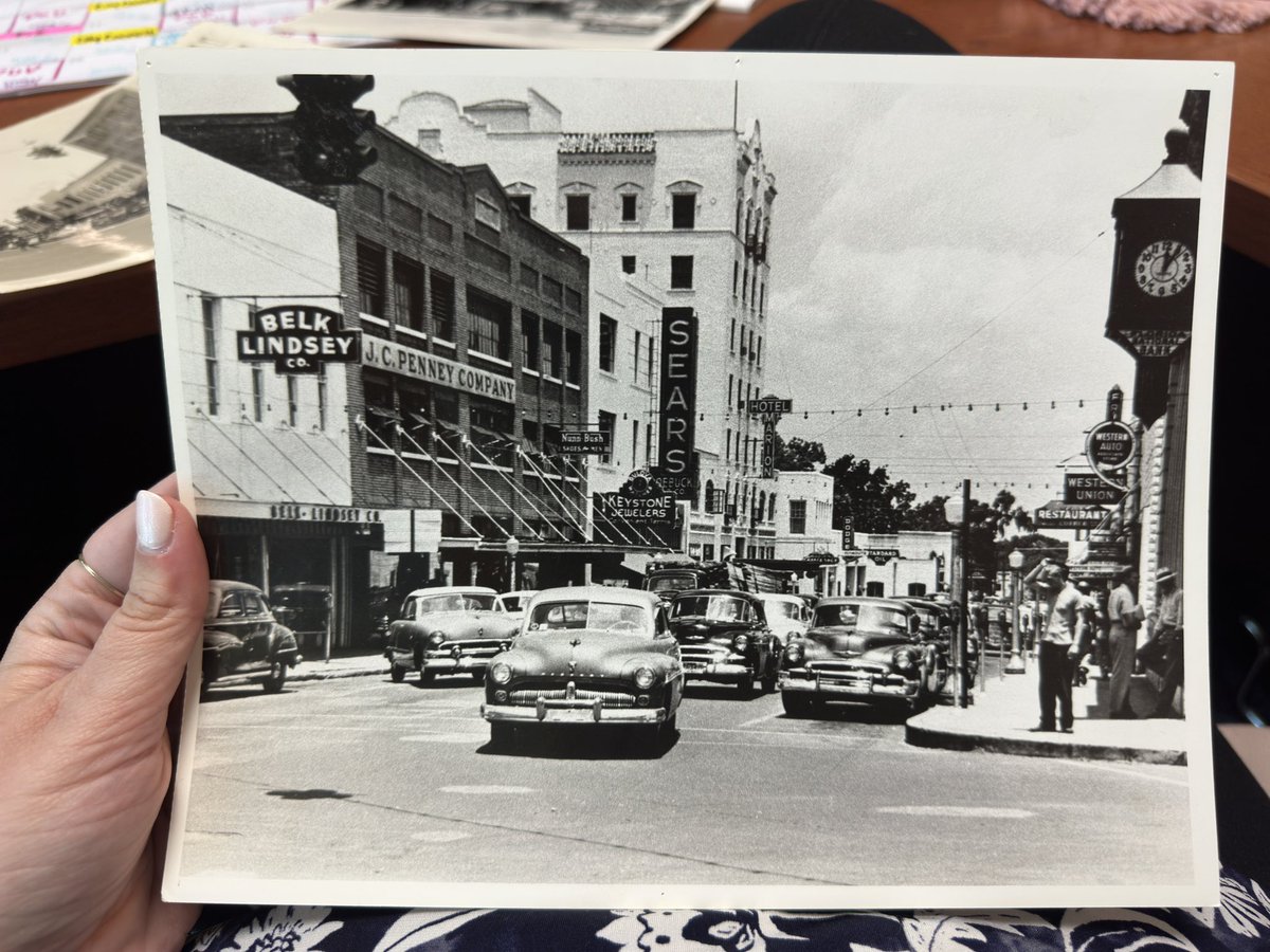 goodbyeemie's tweet photo. Before the advent of the American shopping mall… JC Penney, Sears, and Belk in downtown Ocala, Florida 🫶🏻 https://t.co/2M79a4a8Qp
