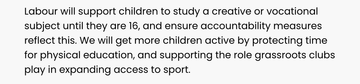 jpjsavage's tweet photo. From the @UKLabour manifesto, the death of the #eBacc, thank goodness. https://t.co/JUwItRHEvP