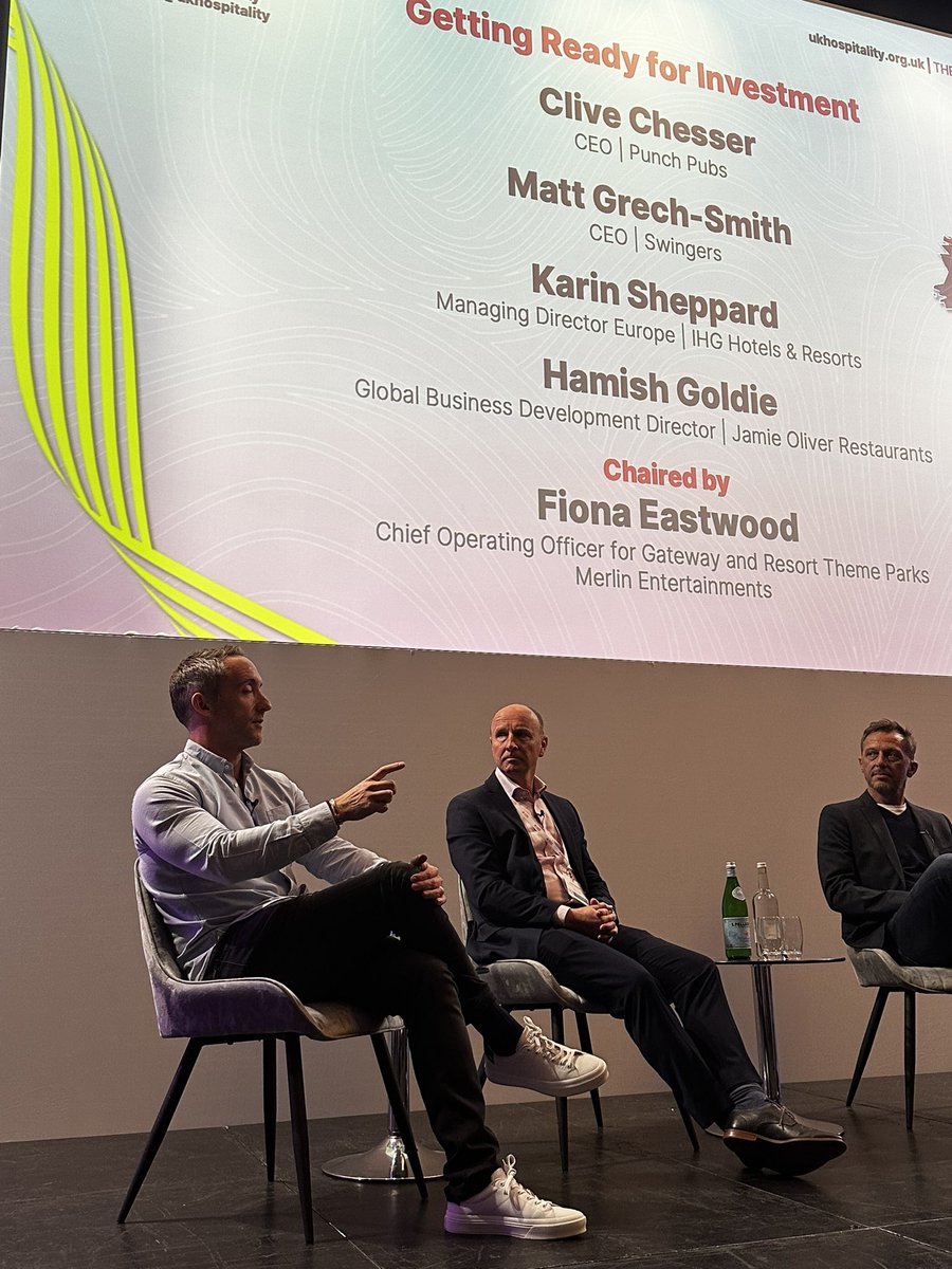 UKHofficial's tweet photo. .@MattGrechSmith (CEO @SwingersLDN) talks about the importance of research & finding markets that suit your brand when investing internationally.
“Be very clear of the market you are going to and do your homework to understand that your product will be embraced.”
#UKHSummer24 https://t.co/JDY6lxmFup