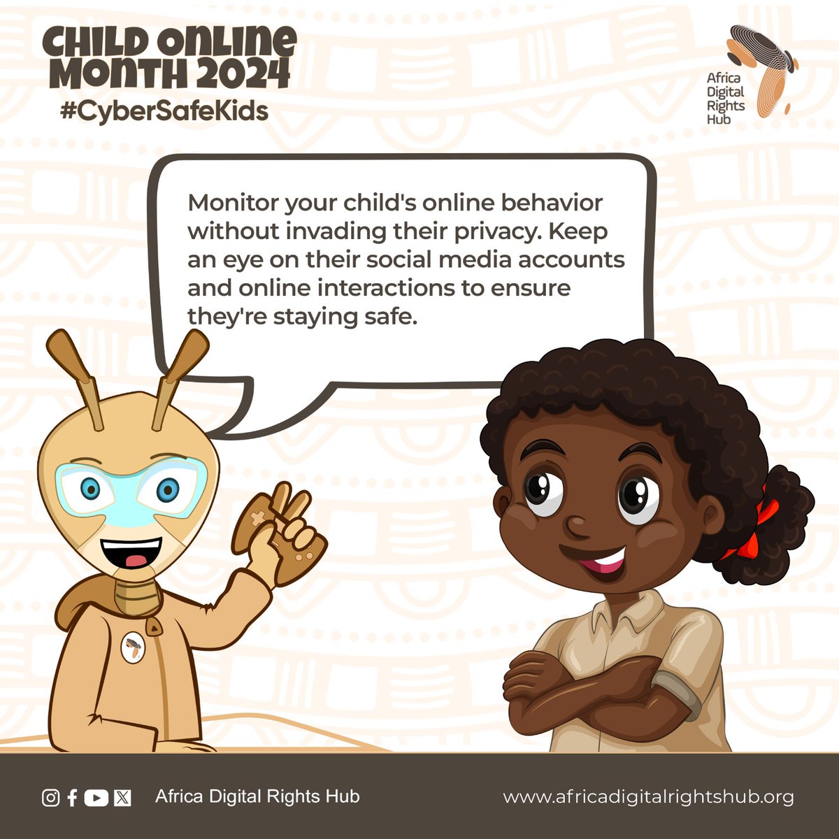 hub_adr's tweet image. Monitor your child's online behaviour without invading their privacy. Keep an eye on their social media accounts and online interactions to ensure they're staying safe.

#ADRH #CyberSafeKids #Cyberbullying #Childonline