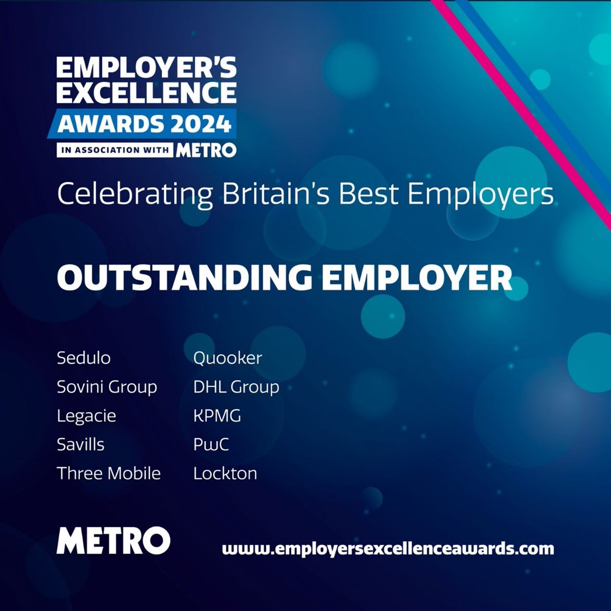 We are proud to announce that we have been shortlisted in the Employers Excellence 2024 Awards for Outstanding Employer 🏆

The Sovini Group must be doing it right as we will be heading to celebrate Britain's best employers tonight 🙌

We wish all finalists good luck!

#EEA2024