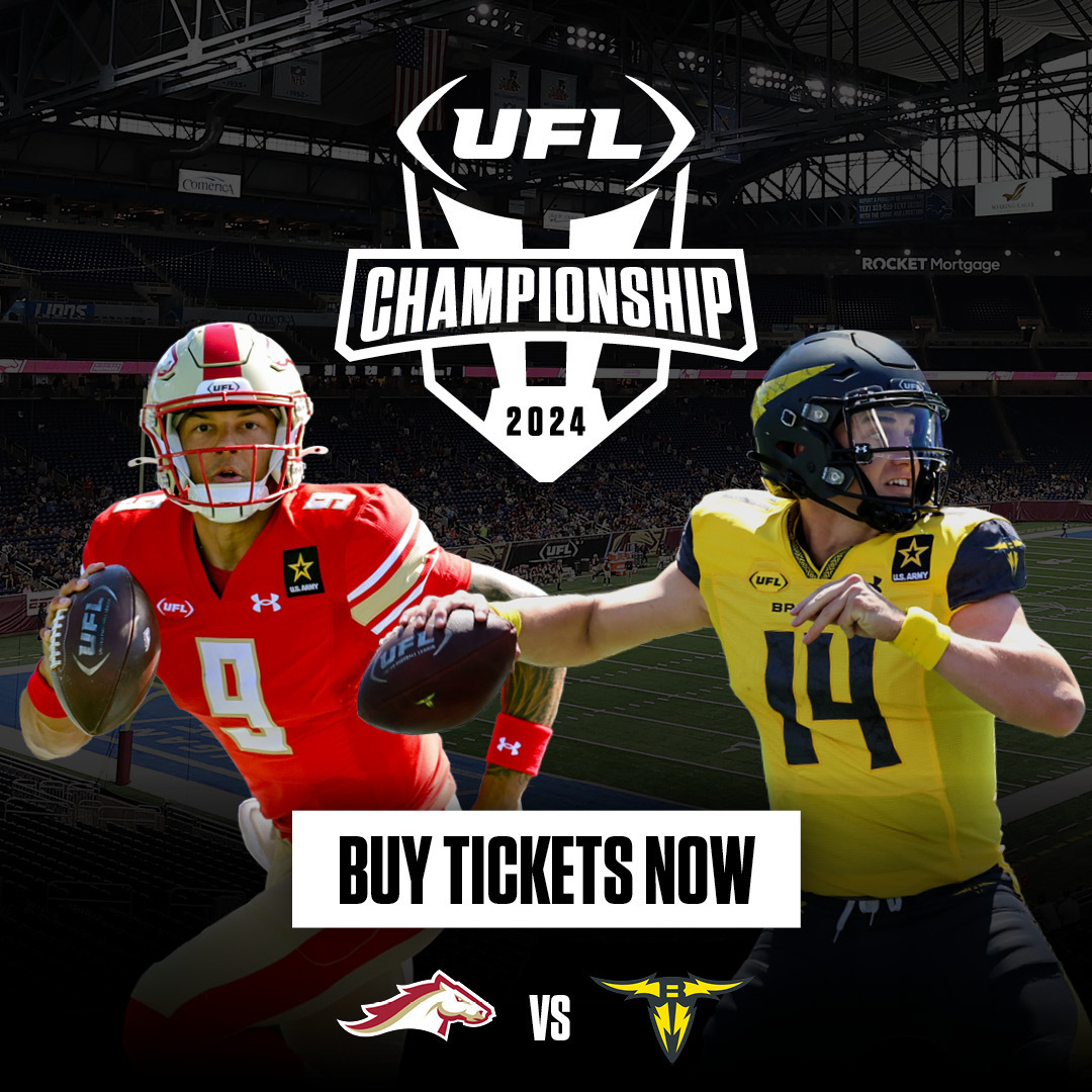 Tickets as low as $10! 😱 You don't want to miss the San Antonio Brahmas and the Birmingham Stallions to battle it out for the title. 🏈 Lets #FilltheDome this Sunday, June 16 for the UFL Championship. Grab your tickets here 🎟️👉 explstl.us/3XmsF6J