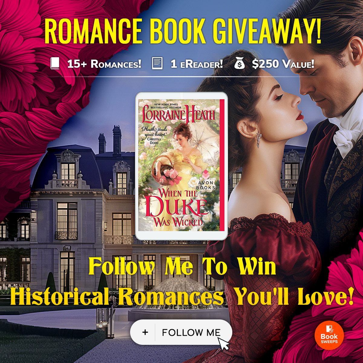 Lorraine Heath (@lorraine_heath) on Twitter photo If you haven’t read When the Duke Was Wicked, you can enter to win it on <a href="/BookSweeps/">BookSweeps</a> today — plus 15+ exciting Historical Romances from a great collection of authors... AND a brand new eReader :D
Here’s the link 👉 bit.ly/azbb-historica… #books #amreading If you haven’t read When the Duke Was Wicked, you can enter to win it on <a href="/BookSweeps/">BookSweeps</a> today — plus 15+ exciting Historical Romances from a great collection of authors... AND a brand new eReader :D
Here’s the link 👉 bit.ly/azbb-historica… #books #amreading