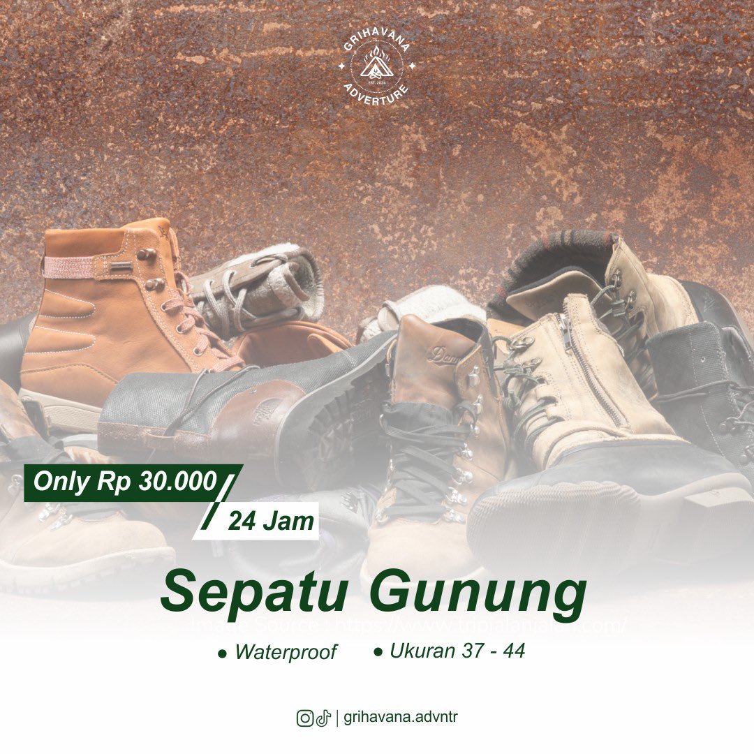 plastikkertass's tweet photo. Siap menjelajahi alam? Yuk Sewa alat camping di Grihava Adventure dan nikmati petualangan yang tak terlupakan, Alat-alat camping berkualitas tinggi tersedia untuk disewa. Nikmati liburan sobat alam dengan nyaman bersama Grihava Adventure.
https://t.co/RM0sms5tKw https://t.co/dAfftYMKmm