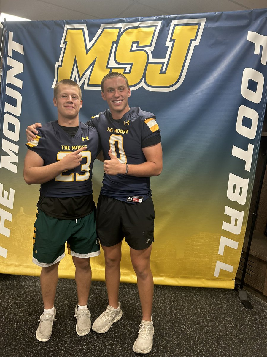 Trevor Miller (@6trevormiller) on Twitter photo After a great visit, I’m excited to receive my first official offer from Mount Saint Joe university! <a href="/RhysJonesLB/">Rhys Jones</a> <a href="/CoachLittle7/">Lane Little</a> <a href="/CoachHopperton/">Coach Hopperton</a> <a href="/Coach_DHughes/">Darold Hughes</a> After a great visit, I’m excited to receive my first official offer from Mount Saint Joe university! <a href="/RhysJonesLB/">Rhys Jones</a> <a href="/CoachLittle7/">Lane Little</a> <a href="/CoachHopperton/">Coach Hopperton</a> <a href="/Coach_DHughes/">Darold Hughes</a>