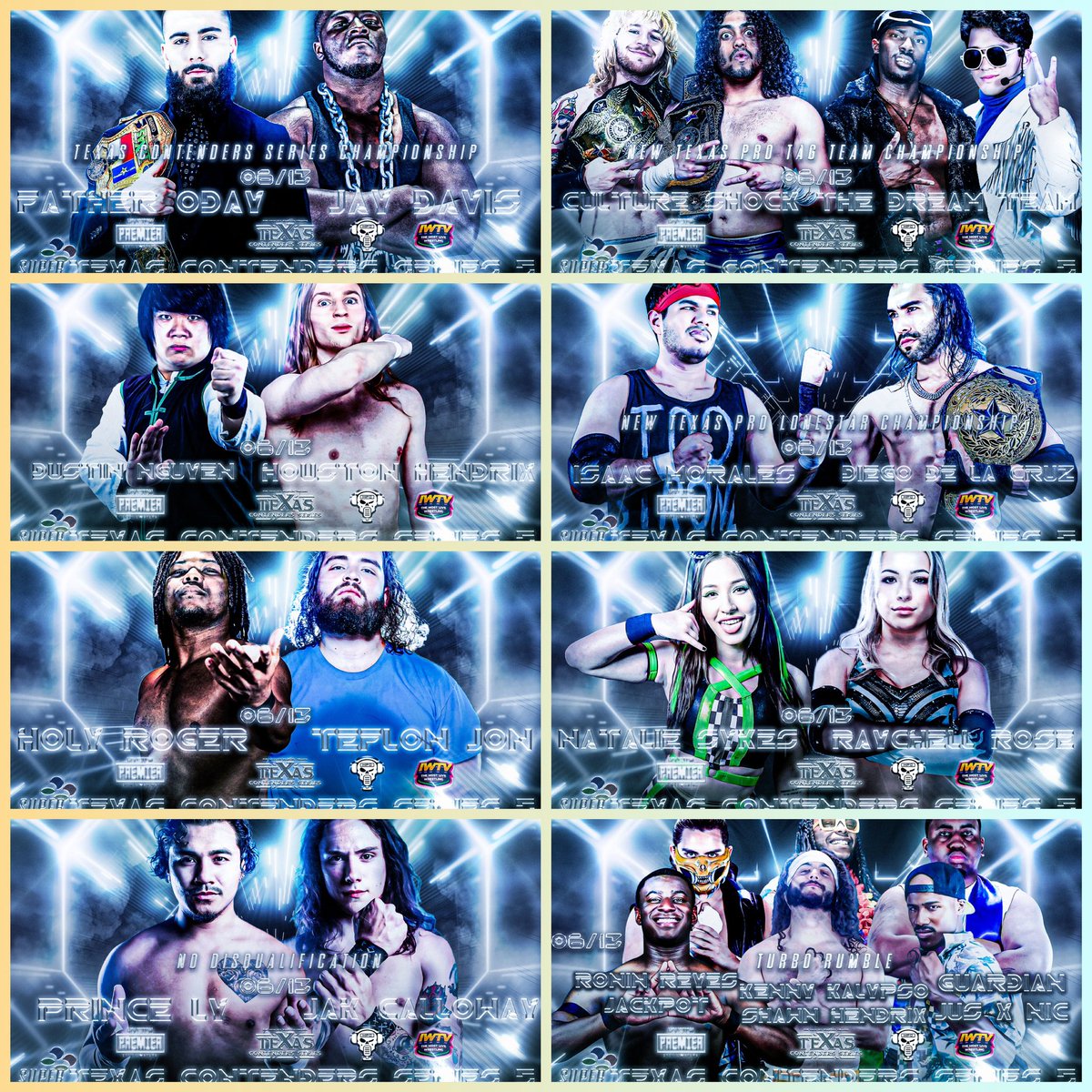 texascontenders's tweet photo. TONIGHT
Oday/Davis
Culture Shock/Dream Team
Nguyen/Hendrix
Diego/Isaac
Roger/Teflon
Sykes/Rose
Ly/Calloway
Turbo Rumble
+ more
#STCS5 • 6/13 • 7:30PM
Houston Premier Arena
Live on @indiewrestling
Tickets start at just $5!
🎟️: https://t.co/Bkuko8mA6b https://t.co/25gE6zn6ey