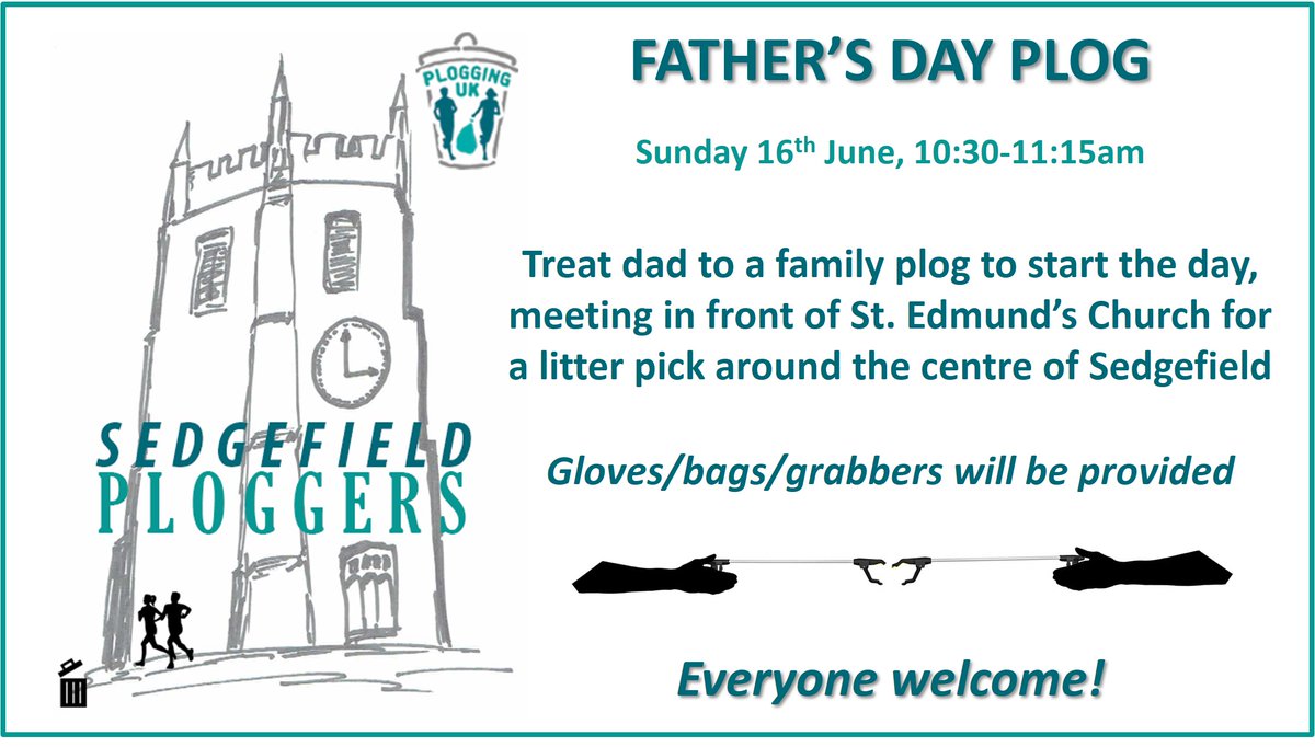 We're overdue a plog, so let's put that right. Bring along a dad for a sociable litter pick to start Father's Day! 😀 #plog #plogging #ploggers #keepbritaintidy #lovewhereyoulive #sedgefield #countydurham #northeastengland