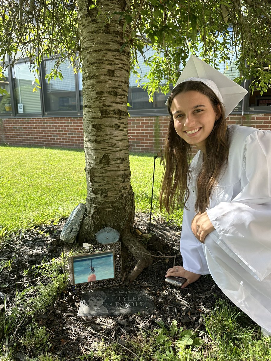 mrs_pre's tweet photo. The other day, we celebrated the students for senior clap out day! But, this year, this special girl and I needed to take a moment to remember someone who  should still be with us as well. #wiproud https://t.co/2xKbQqLjdz