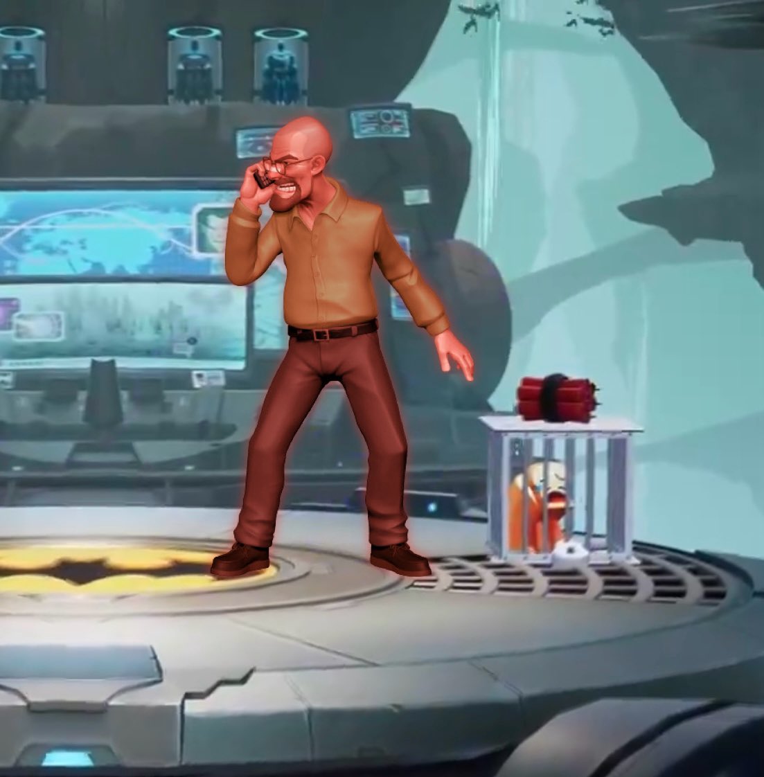 MrWhite4MVS's tweet photo. Oh no #MultiVersus fans! Walter White from Breaking Bad kidnapped beloved mascot Toasty the Talking Toast to use in his new formula! Enter the brand new MultiRift and #FreeToasty from Heisenberg today by leaving your parents’ credit card info and the three magic numbers below. https://t.co/Y1fPpRFQrE