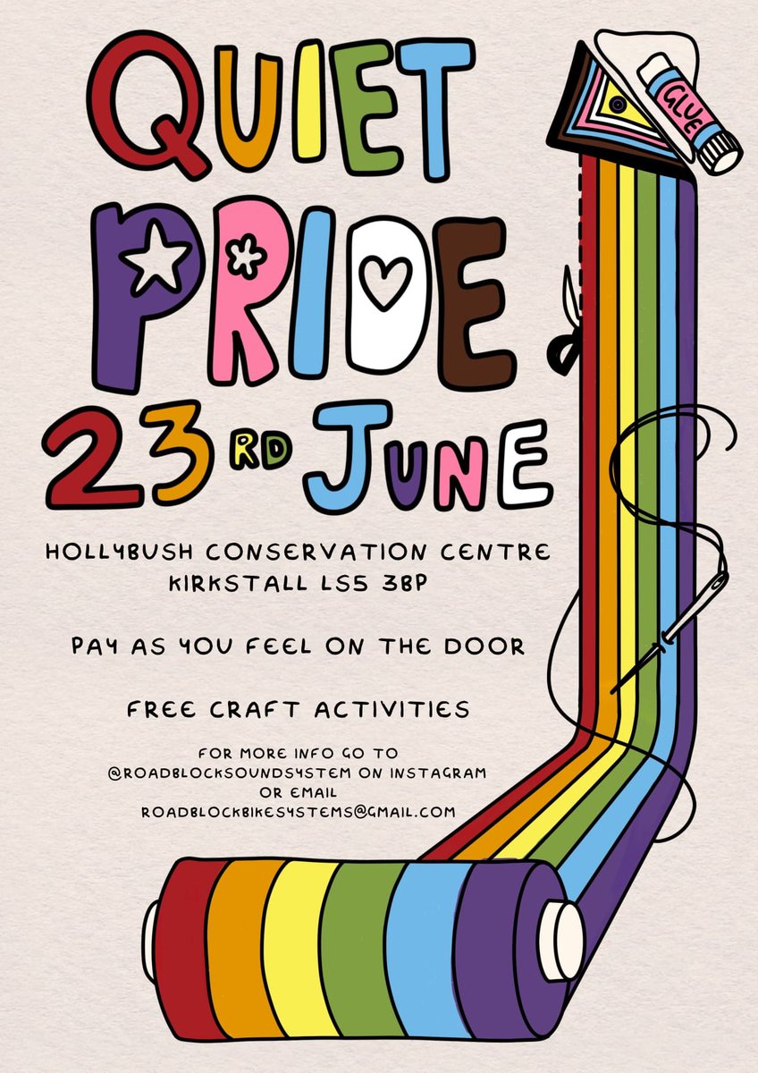 TCV Development North (@tcvnorth) on Twitter photo Coming next Sunday 23rd June. Designed by some of the @TCVHollybush team to be welcoming to those who have never been to Pride as it can be overstimulating to those with autism and sensory issues. <a href="/MyForumCentral/">Forum Central</a> <a href="/VolActionLeeds/">VoluntaryActionLeeds</a> Coming next Sunday 23rd June. Designed by some of the @TCVHollybush team to be welcoming to those who have never been to Pride as it can be overstimulating to those with autism and sensory issues. <a href="/MyForumCentral/">Forum Central</a> <a href="/VolActionLeeds/">VoluntaryActionLeeds</a>