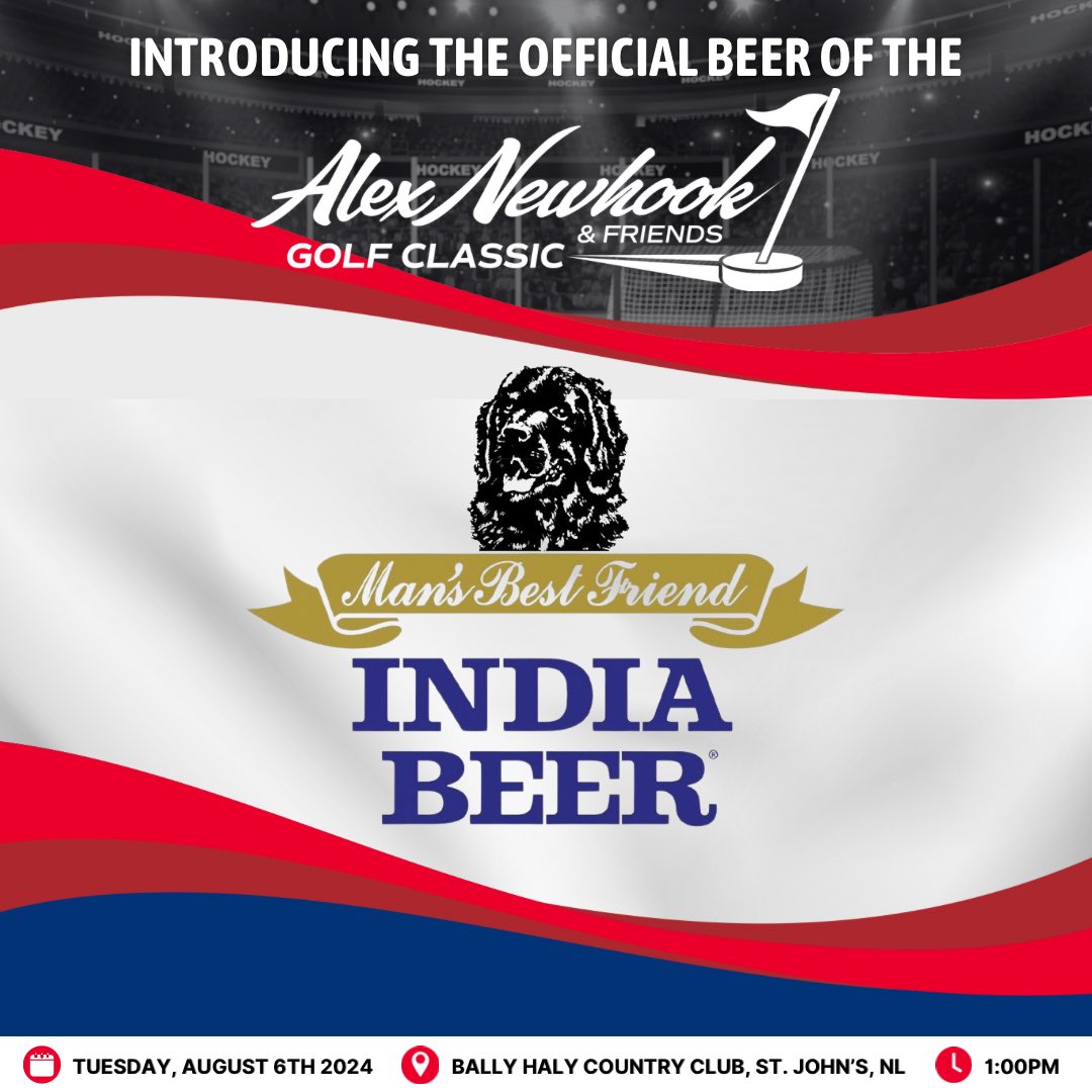 Alex Newhook Golf Classic (@angolfclassic) on Twitter photo Introducing the official beer of the Alex Newhook and Friends Golf Classic - India Beer!🍺
More details on the tournament coming soon! Be sure to follow us on Instagram and X to be the first to know. ⛳️
<a href="/MolsonCoors/">Molson Coors Beverage Company</a> <a href="/AlexNewhook_/">Alex Newhook</a> Introducing the official beer of the Alex Newhook and Friends Golf Classic - India Beer!🍺
More details on the tournament coming soon! Be sure to follow us on Instagram and X to be the first to know. ⛳️
<a href="/MolsonCoors/">Molson Coors Beverage Company</a> <a href="/AlexNewhook_/">Alex Newhook</a>