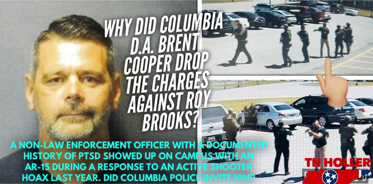 TheTNHoller's tweet image. ⚡️NEW: Columbia DA Dropped Charges Against An Ex-Firefighter with PTSD who Showed Up At An Active Shooter Hoax with an AR-15— His attorney says police asked him to be there.

New images + the principal’s statement pose disturbing Q’s about CPD’s response. tnholler.com/2024/06/why-di…