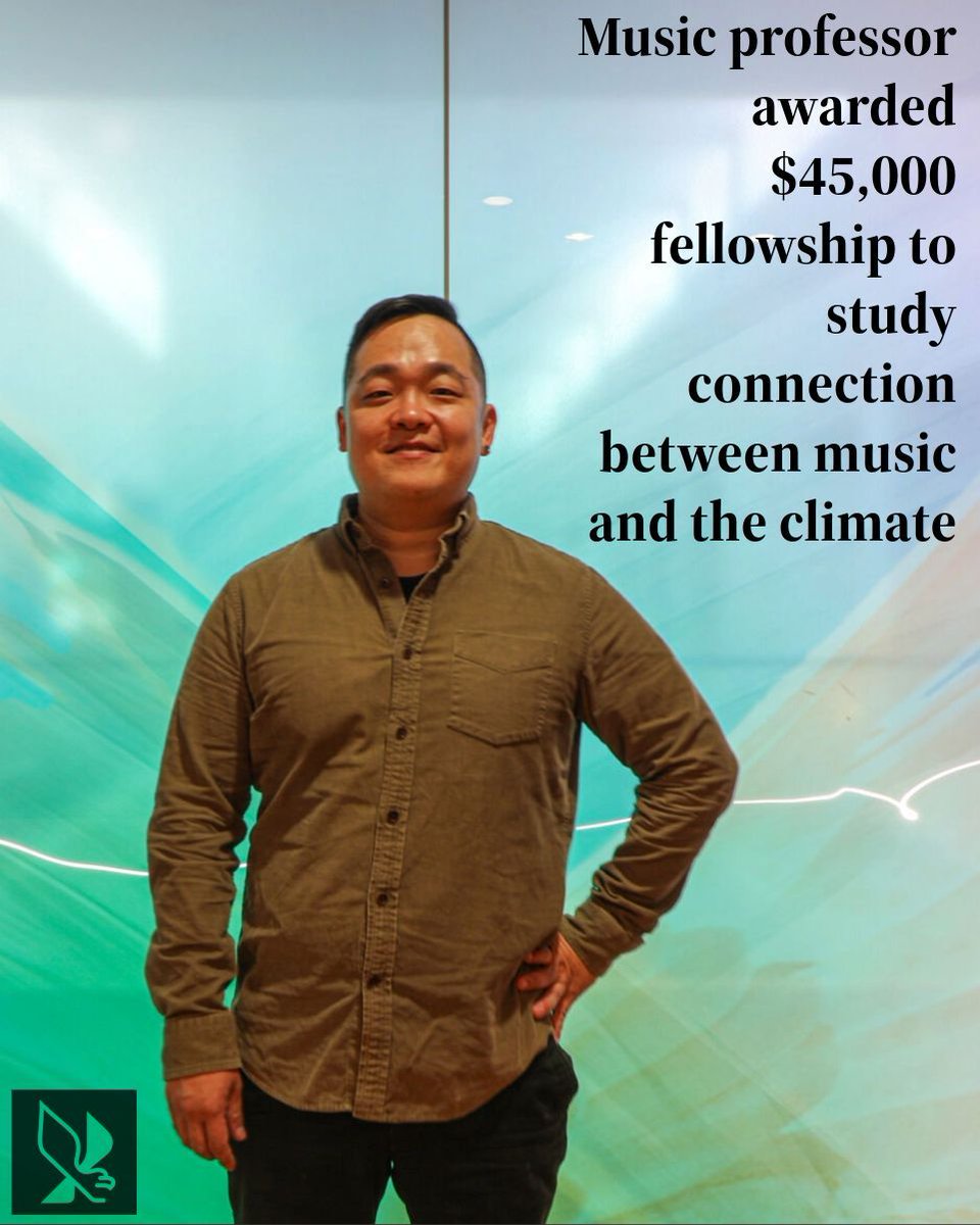 ntdaily's tweet photo. NEWS: Music professor awarded $45,000 fellowship to study connection between music and the climate 

📝: @givanacamera 
📸: @AJPublished 

Read more: https://t.co/vuY7kSdQlX https://t.co/hYsQOghbas