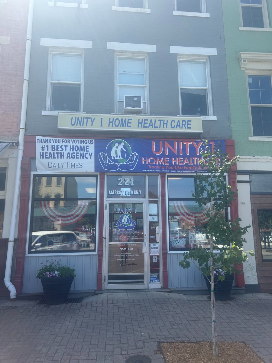 Unity1_HHC's tweet image. Don't miss our sign! Working here around the clock, Monday-Friday, 8:30 AM-4:40 PM... which just happens to be our store hours!

Swing by Unity 1 Home Health Care at 221 Market Street for all your transportation, home health aide, and nursing needs!

#Healthcare #Us #MarketStreet