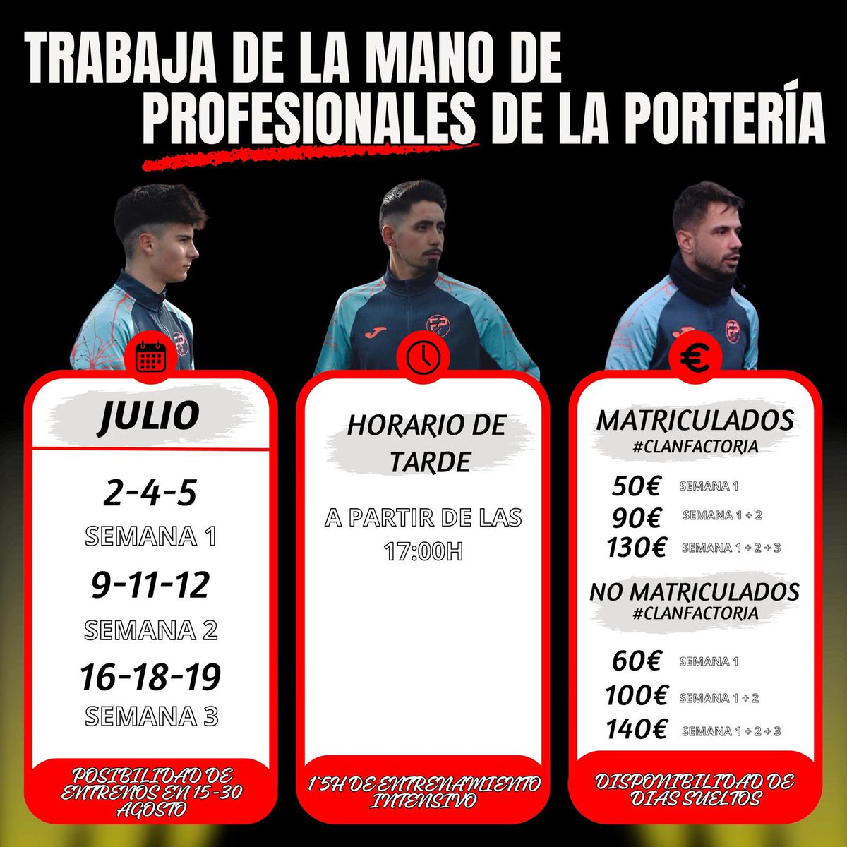 🌞 Llega el 𝓢𝓤𝓜𝓜𝓔𝓡 𝓦𝓞𝓡𝓚 un año más! 
🔜 Llega al 𝓂𝑒𝒿𝑜𝓇 𝓃𝒾𝓋𝑒𝓁 a la temporada 24-25
🛫 ¡Es el 𝕞𝕠𝕞𝕖𝕟𝕥𝕠 𝕔𝕝𝕒𝕧𝕖 para empezar la temporada en el Club o categoría en la que soñaste y hay que estar preparado!
¡𝑨𝑷Ú𝑵𝑻𝑨𝑻𝑬 𝒀𝑨!
Mas info en nuestra web.