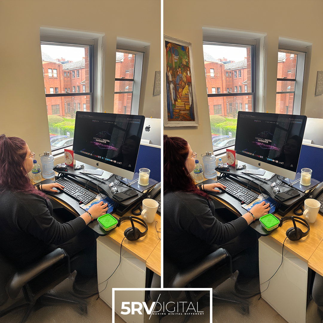 5rvDigital's tweet photo. Spot the difference

AI has subtly altered the original image. Can you identify the AI-made changes? Test your detective skills &amp; see if you can spot all 8!
Results will be posted in a week!

Visit: https://t.co/6SNSdoQqBT
Contact: 0203 150 3202 / hello@5rv.digital

#5rvdigital https://t.co/9I3PjudVXL