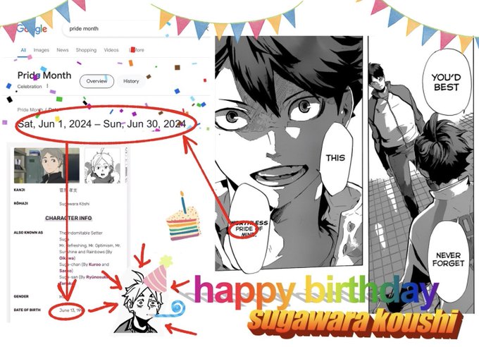happy birthday to mr sunshine and rainbows oisg is real btw 