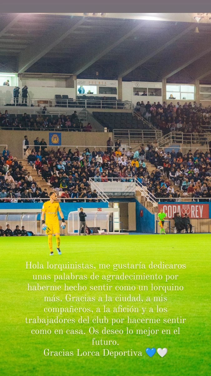 Gracias <a href="/lorcadeportiva/">Lorca Deportiva</a> 💙🤍