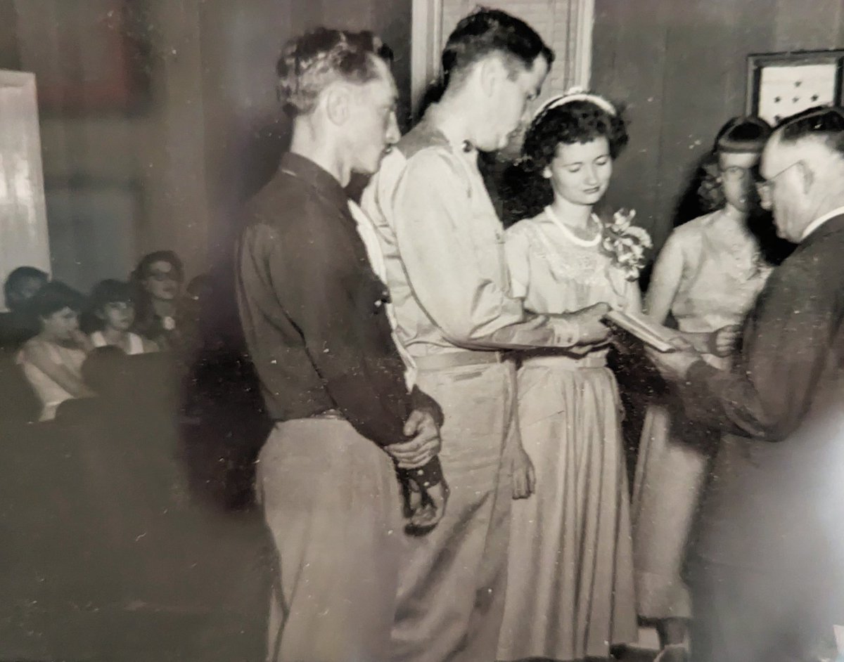 Today would have been mom &amp; dad's 73rd wedding anniversary. Know they're celebrating and that dad has found some heavenly roses to give her.