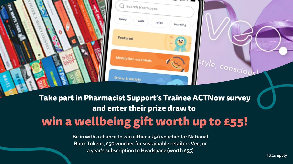 #TraineePharmacists, did you take part in our charity partner, <a href="/PharmaSupport/">Pharmacist Support</a>, Trainee #ACTNow campaign? If so, Pharmacist Support is asking for your feedback by completing a short survey, and be in with a chance to win up to £55 worth of prizes: buff.ly/3XtCe3E