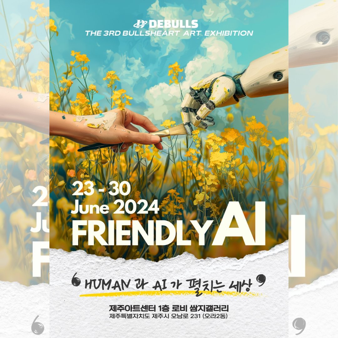 nabynuna's tweet photo. 🎨 THE 3RD BULLSHEART ART EXHIBITION: FRIENDLY AI
 🗓️ 2024년 6월 23일 - 6월 30일 
📍 제주아트센터 1층 쌈지갤러리
Nabynuna의 작품 '시간적 여유'도 전시됩니다! AI 기술과 예술의 만남 #Bulls #FriendlyAI #JejuArtCenter #Nabynuna #AI예술 #digitalart #drawing #버그시티 @Bug4city https://t.co/Pk4fufxyiL