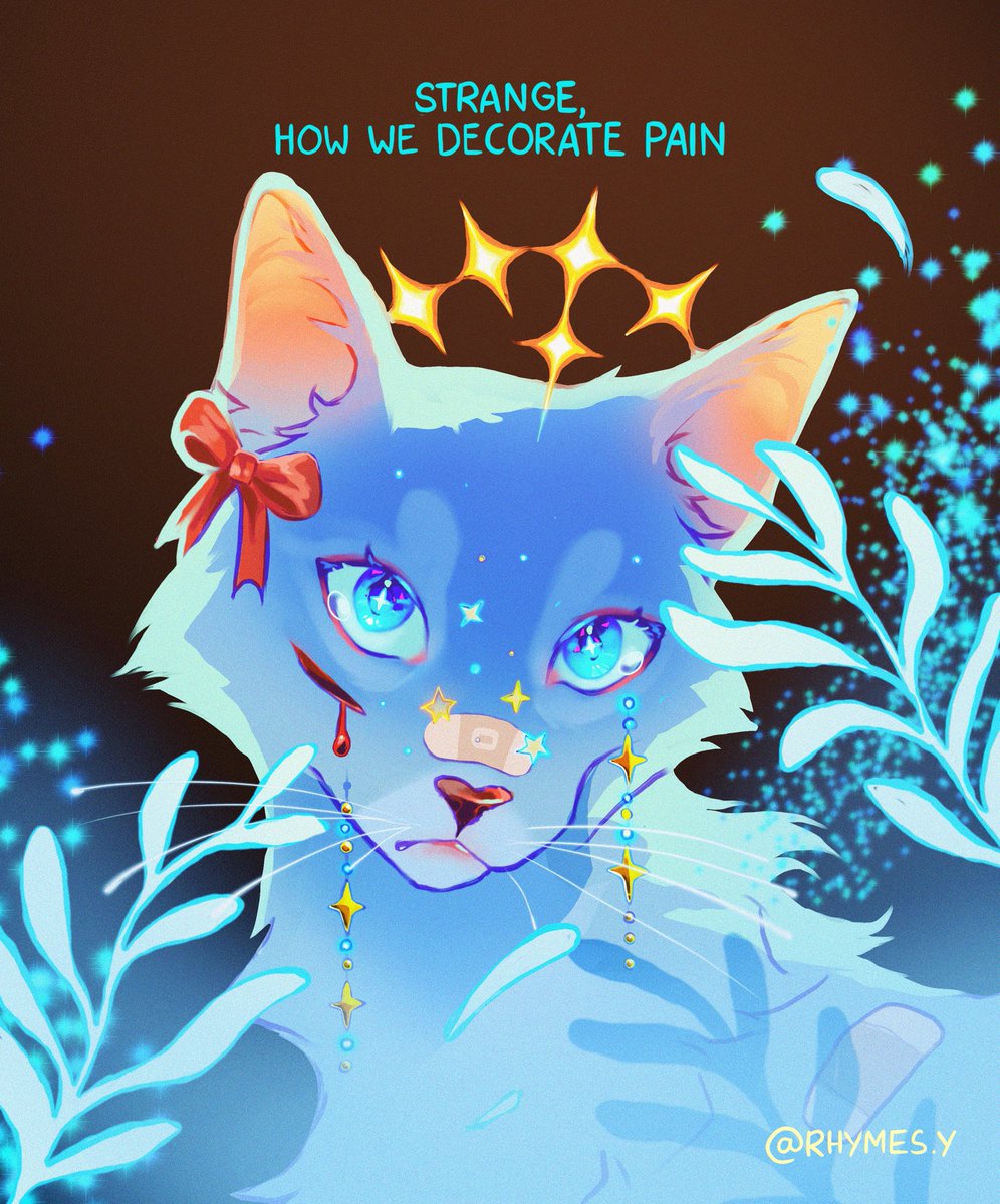 rhymes_art's tweet photo. ✨🩹💙
#digitalart #comicart #cat #pain https://t.co/9i4X47KgC1